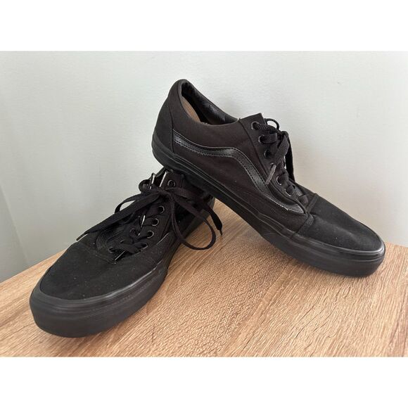 Vans Old Skool Shoe Black Sneaker Mens size 11 - Picture 7 of 9